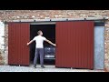 Homemade Simple SLIDING DOOR for GARAGE !?