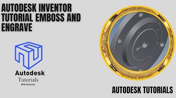 Autodesk inventor Tutorial Emboss and engrave part 1 #autodeskinventor  #solidworks #animation