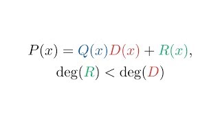 Polynomial Euclidean Divison and Remainder Theorem