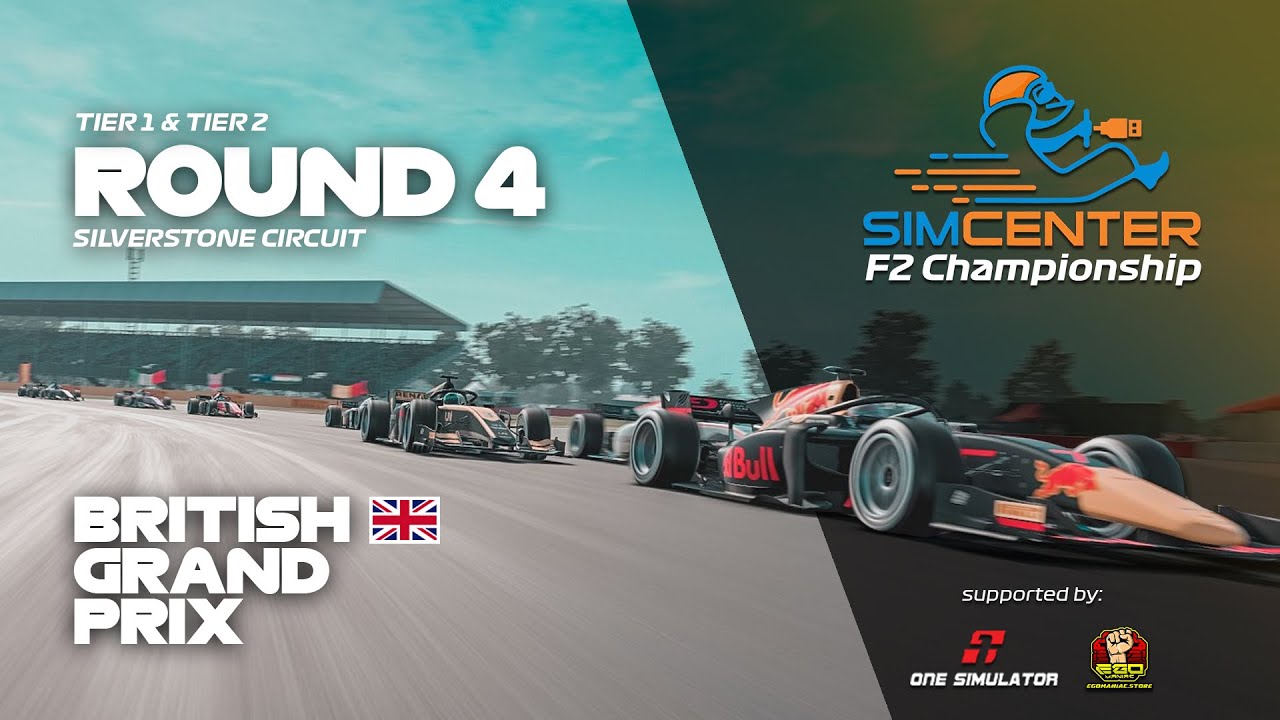 SIMCENTER F2 CHAMPIONSHIP TIER 1 & 2 || ROUND 4 BRITISH GP - YouTube