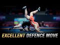 Excellent defence move in wrestling  wrestling