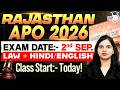 Rajasthan APO 2026 | Law + English/Hindi | By Rekha mam | Studyiq Judiciary