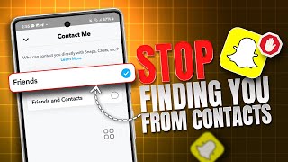 How to Stop Phone Contacts from Finding You on Snapchat