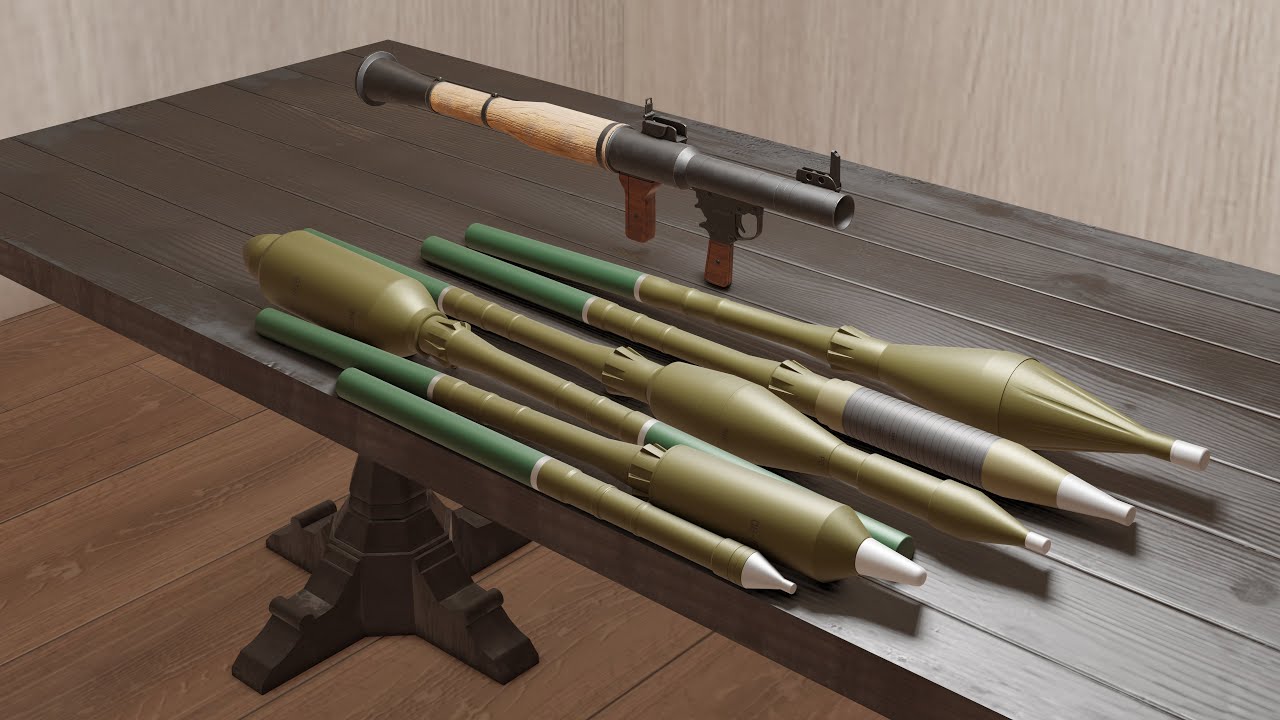 RPG-7 Pack 3D Model Showcase - YouTube