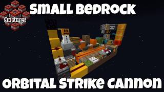 Smallest Bedrock Ring-based Orbital Strike Cannon [170 blocks]