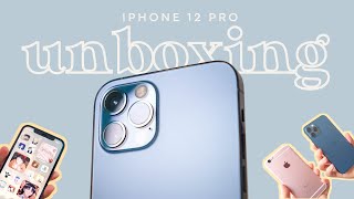 Unboxing Iphone 12 Pro Pacific Blue 2021 Camera Test Aesthetic Home Screen Eris