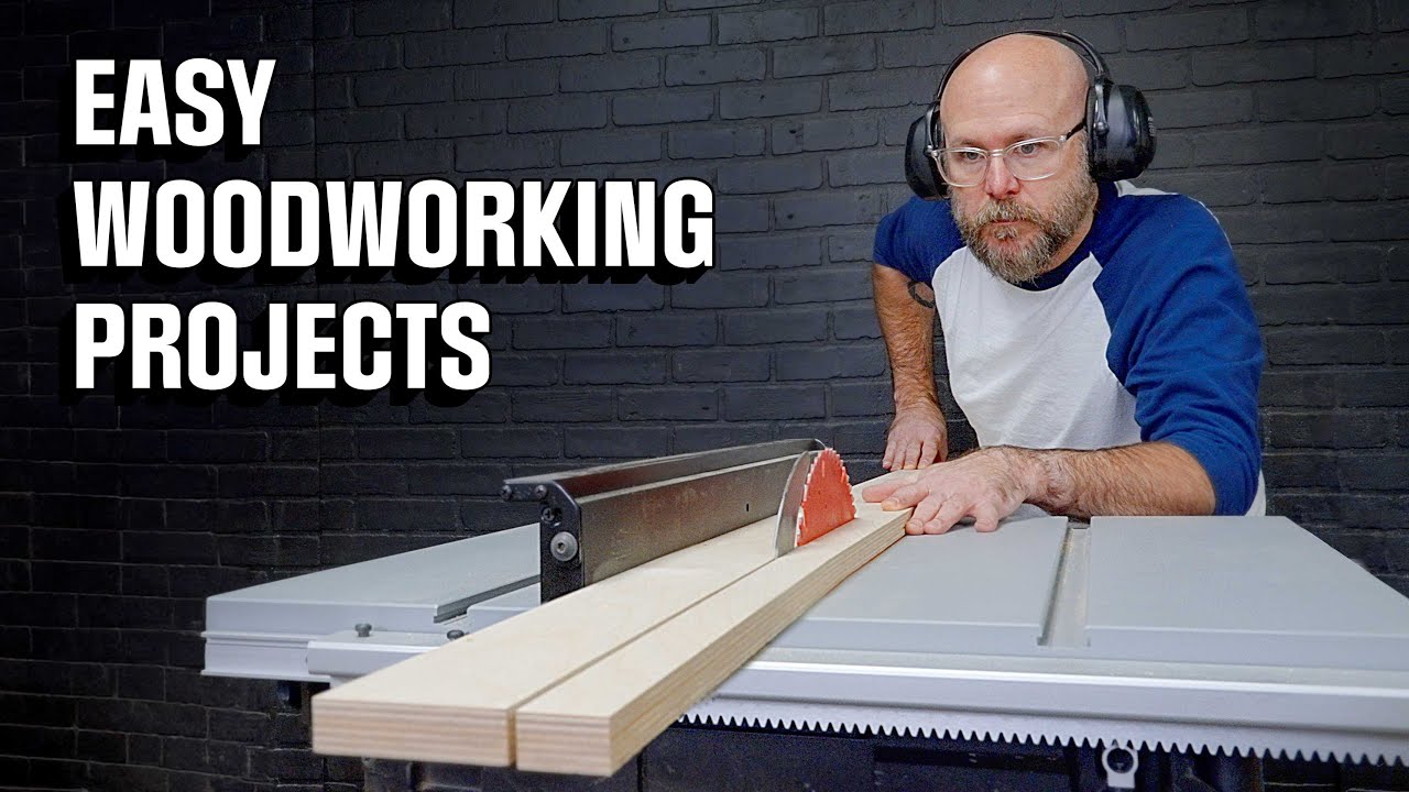 6 Easy Projects with Basic Woodworking Tools YouTube