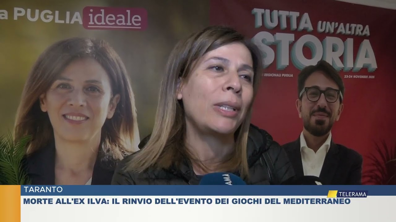 Taranto, morte all'ex Ilva: il rinvio dell'evento dei Giochi del Mediterraneo