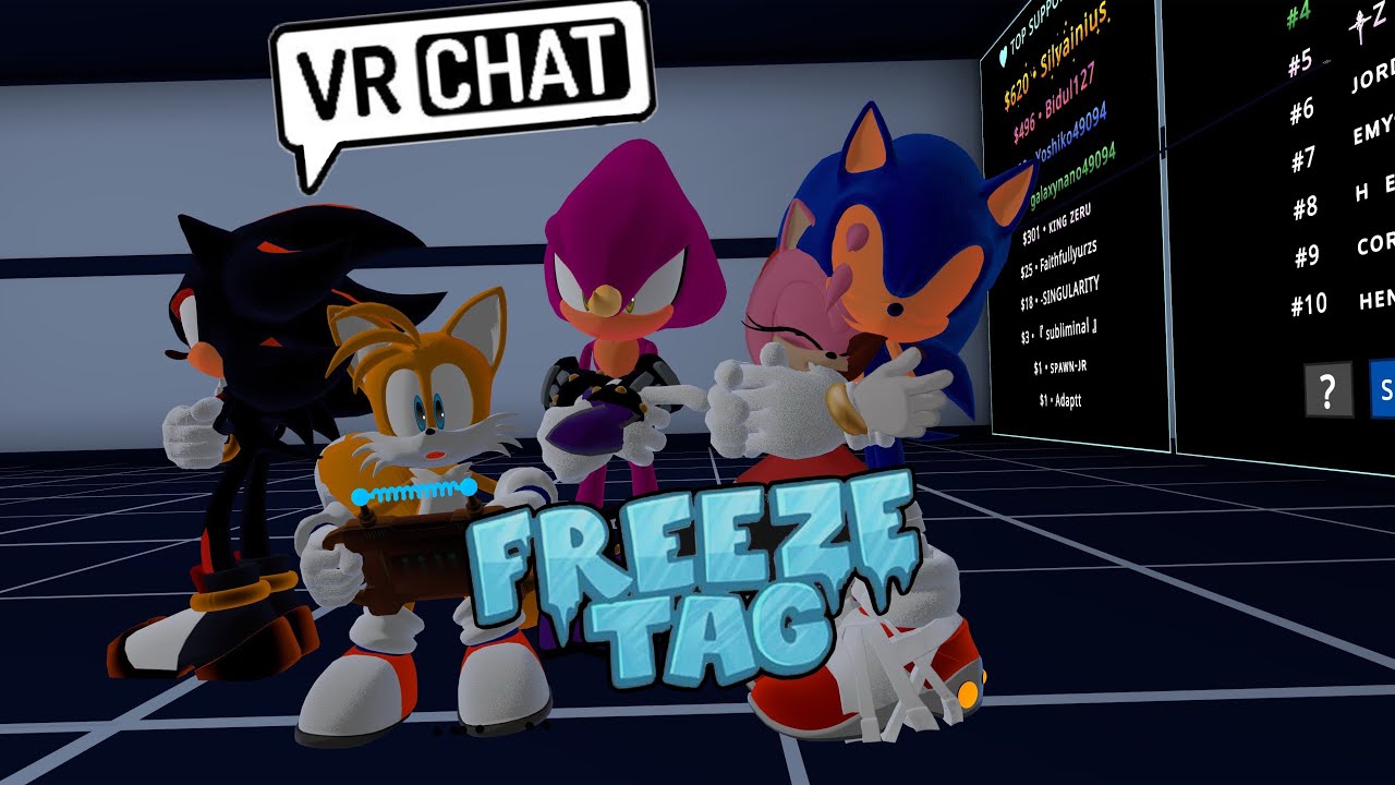 Sonic And Friends Play Freeze Tag! (VRChat) AMY HAS GONE BONKERS!