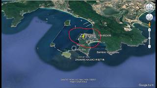 Chinese secret nuclear submarine base từ google map