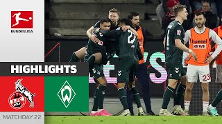 Werder Wins Again! | 1. FC Köln - Werder Bremen 0-1 | Highlights | MD 22 – Bunde