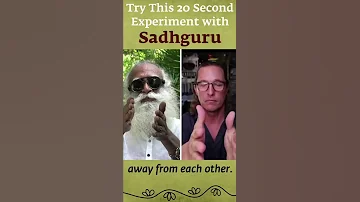Try this 20 Second Experiment with Matthew McConaughey & Sadhguru! 🌸 #shorts #meditation #yoga