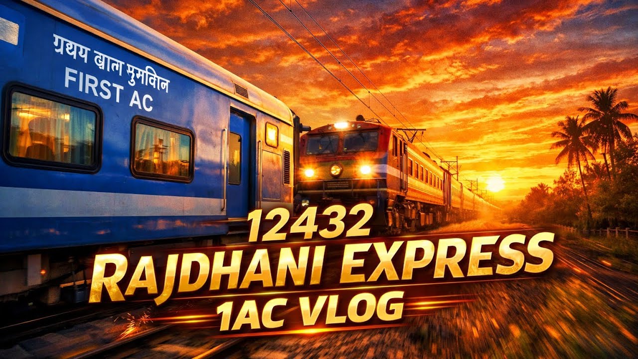 India's Longest Running Rajdhani Express First AC Trip Report | TVC Rajdhani | Part - 1