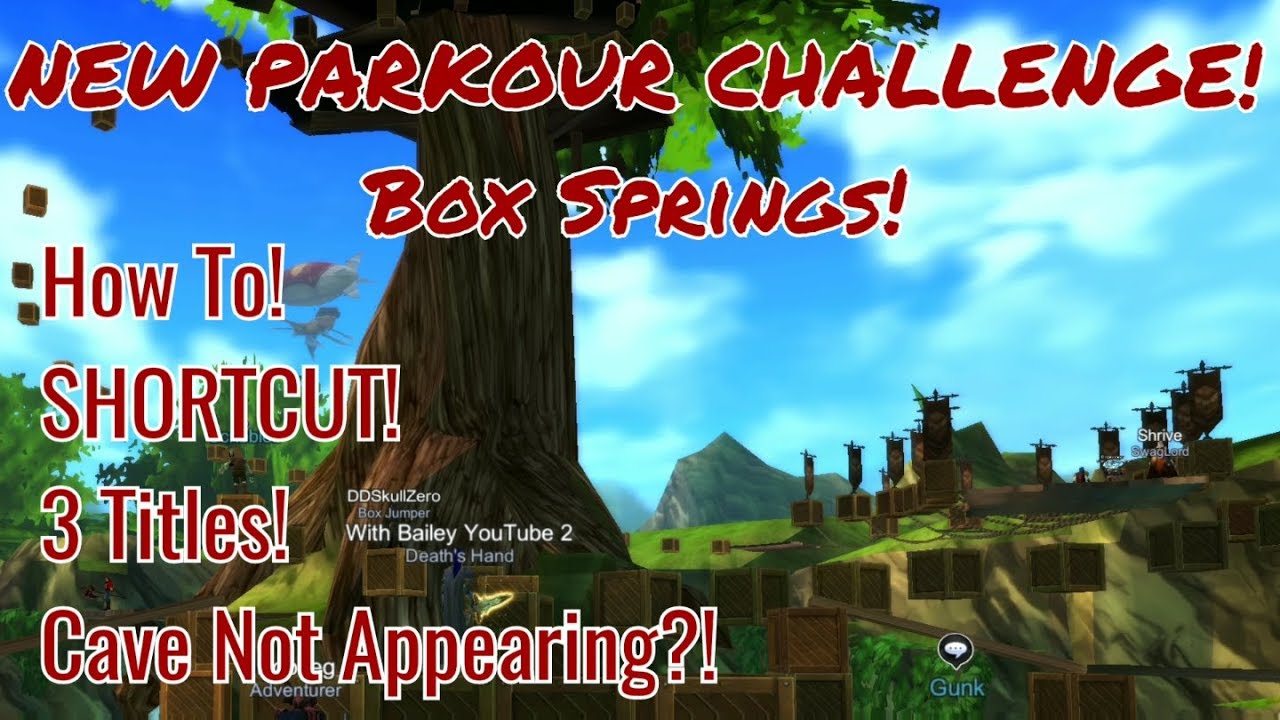AQ3D New Box Springs Parkour, Greenguard! How To! Shortcut! Baby & Box
