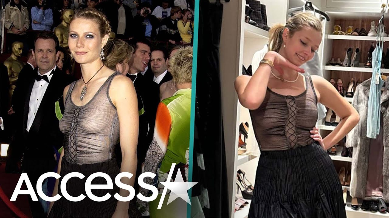 Gwyneth Paltrow's LOOKALIKE Daughter Apple Rewears Mom's 2002 Oscars Dress