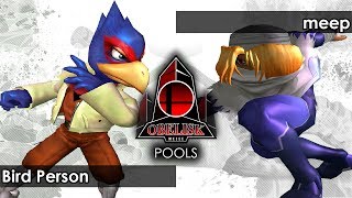 Melee: Bird Person (Falco) V meep (Sheik) - Obelisk 58 Tournament SSBM