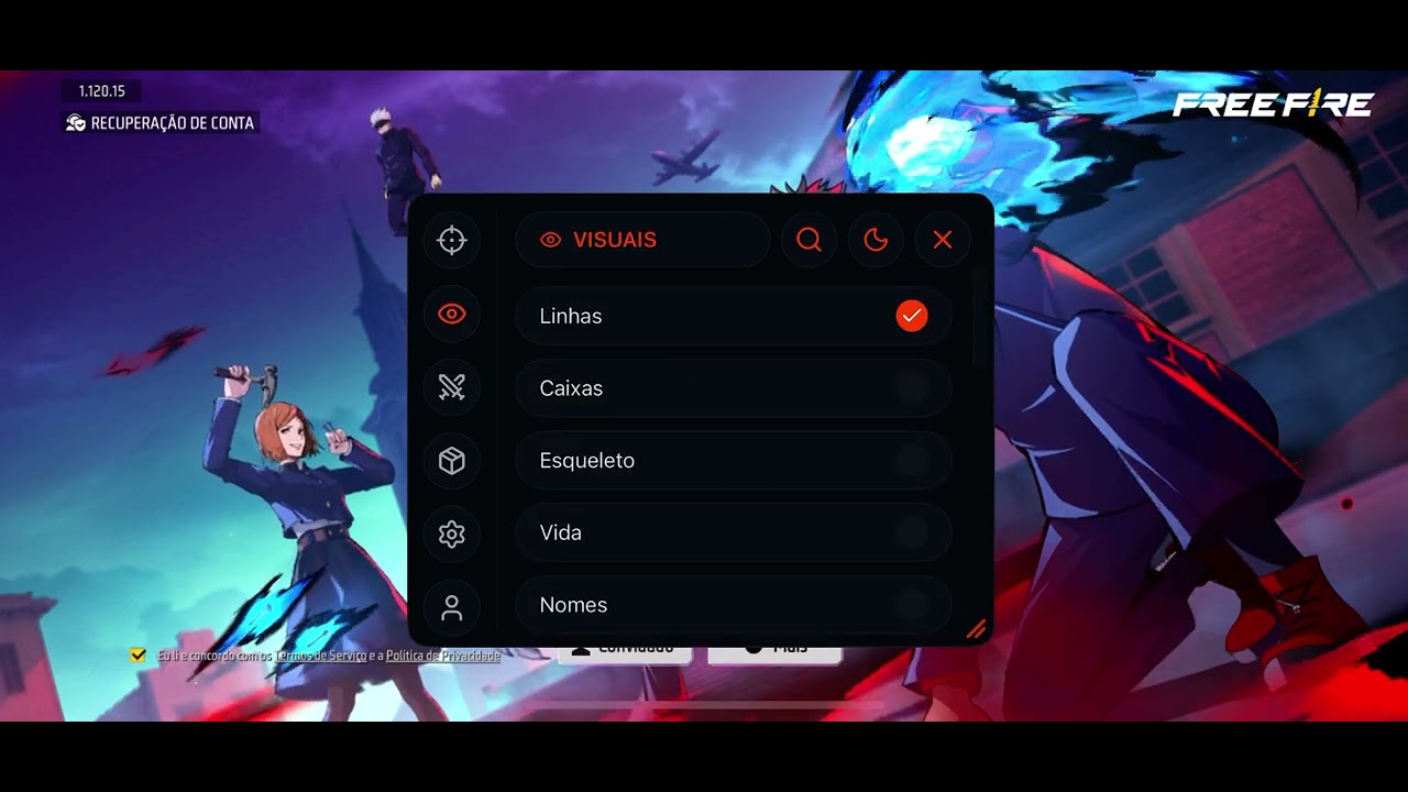 HACK MOD MENU FF GRÁTIS ATUALIZADO 👻 PAINEL AIMBOT ESP LINE PARA ANDROID E IOS LINK MEDIAFIRE