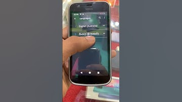 How to change Language Nokia 1