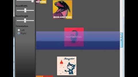 Demo of HalfCirclePanel