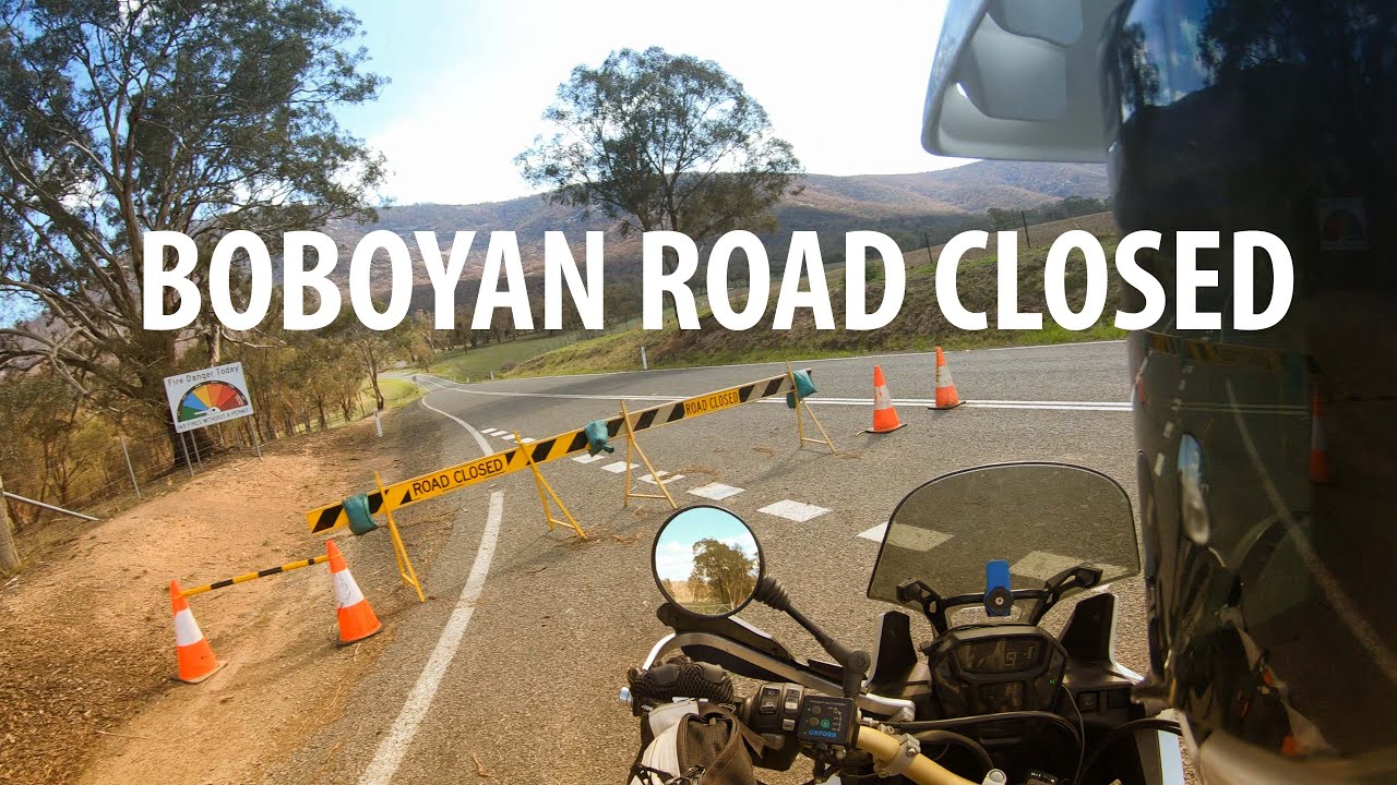 Honda Africa Twin Seeing Burnt Mt Tennent - Boboyan Road CLOSED!