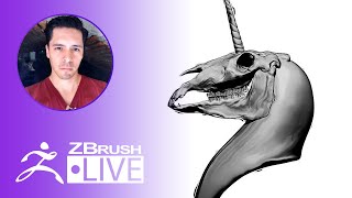 [ES-MX & EN] Sculpting a Zombie Unicorn in ZBrush ! Creación de Criaturas & Personajes - Óscar Trejo