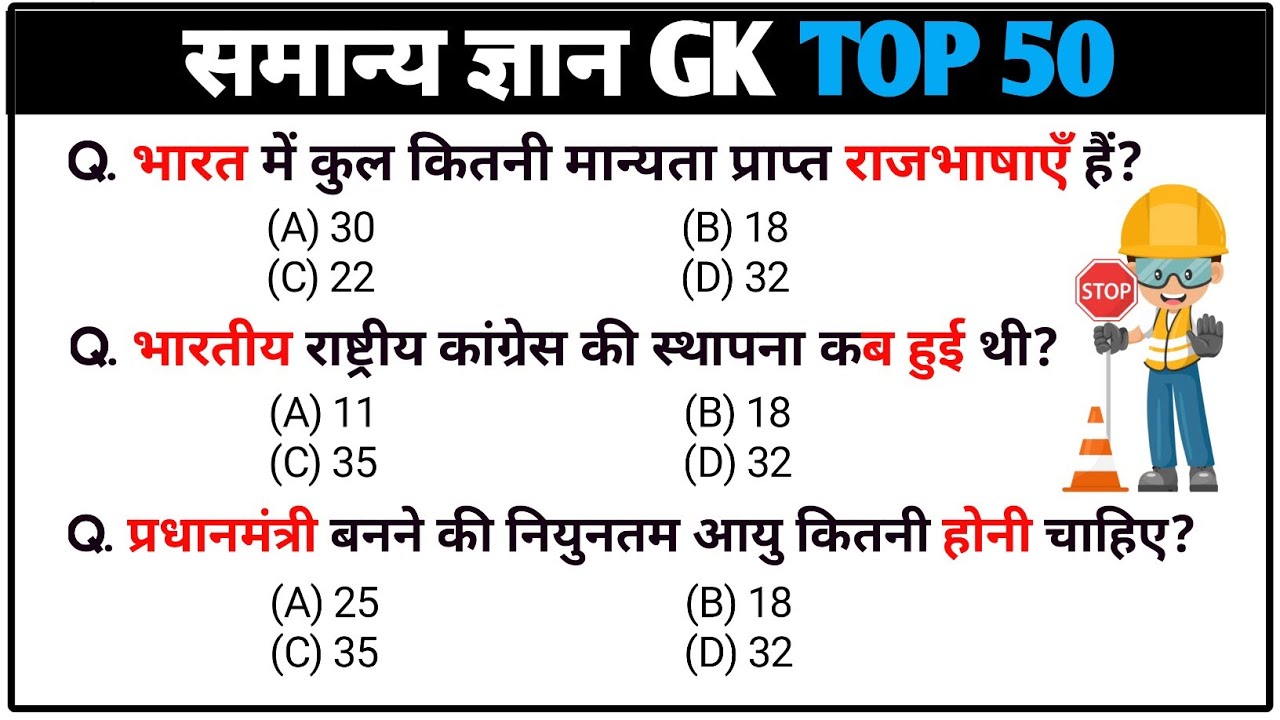 Top 50 GK Questions for All Competitive Exams | General Knowledge | GK Quiz for all EXAM