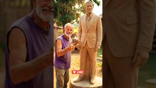 Farmer Creates a Smiling Will Smith Statue from stone | Pure Rural Creativity #willsmith