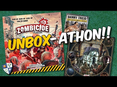 Unbox-a-thon! Zombicide 2nd ed, Danny Trejo, and Carnival of Monsters + Cryptic Crossword Puzzle