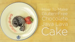 Uconn manager of culinary development, robert landolphi, demonstrates
how to make a gluten-free chocolate java lava cake. was named the #1
gluten free ...
