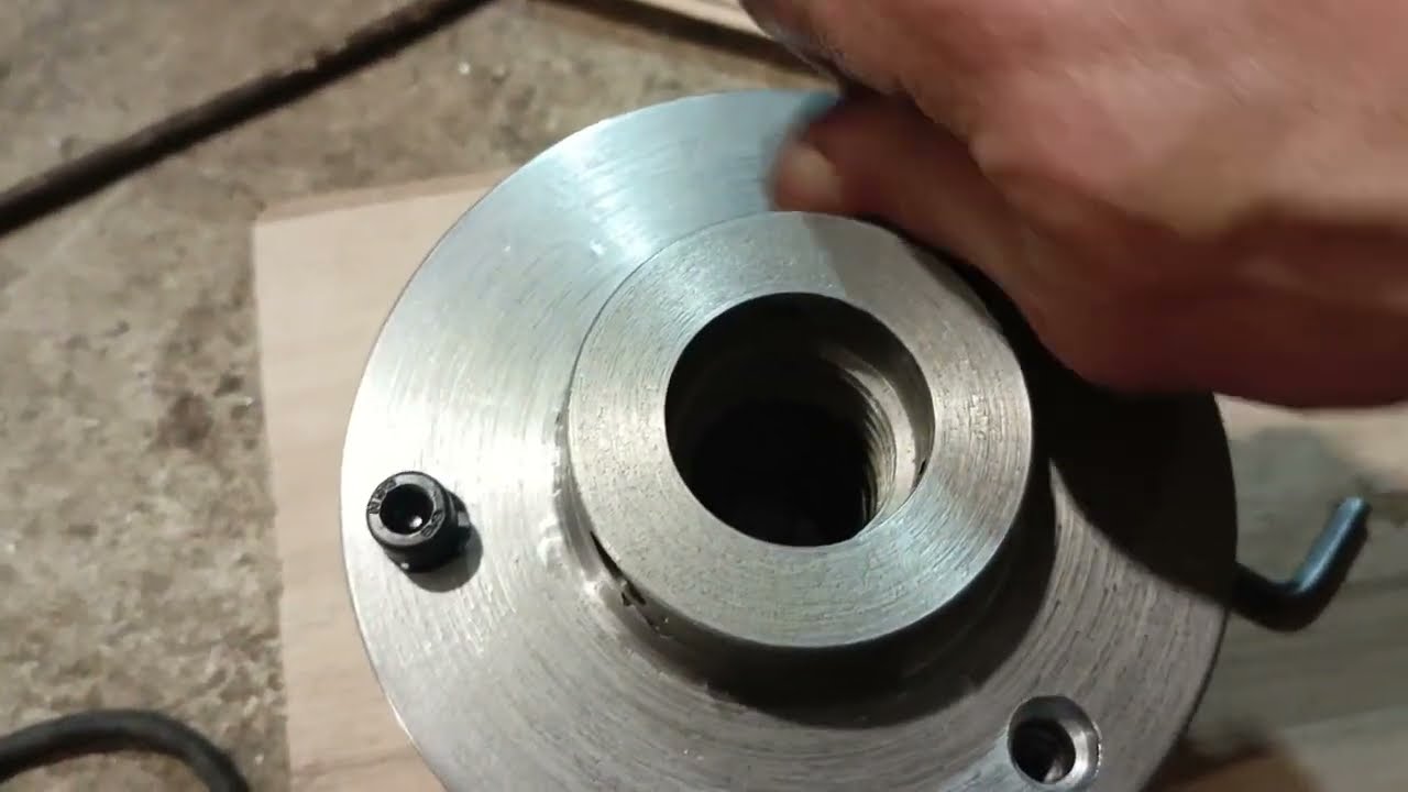 Проточка планшайбы и "посадка" патрона на ТВ 4.