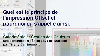 Quel est le principe de l'impression Offset et pourquoi ça s'appelle ainsi, École LE75 - ADOBE