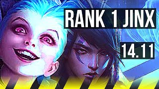 JINX & Blitzcrank vs APHELIOS & Nami (ADC) | Rank 1 Jinx, 14/2/9, Rank 9 | NA Challenger | 14.11