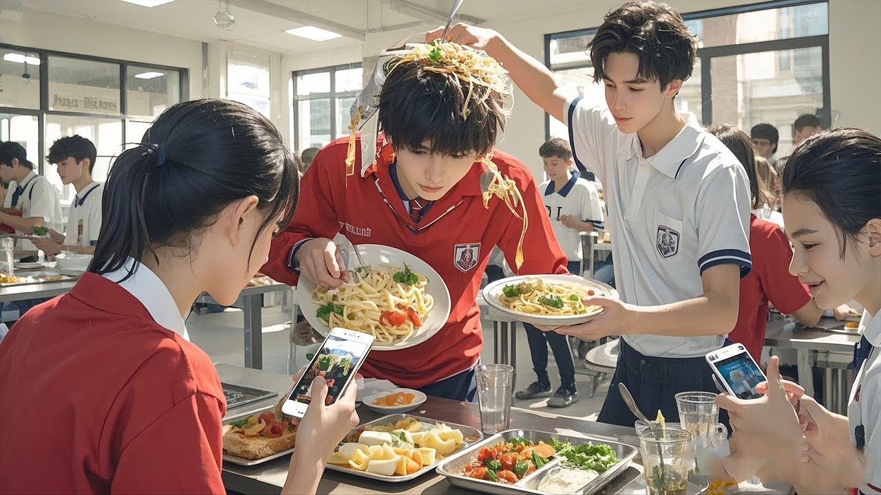 The rich boy poured food on the poor guy's head, unexpectedly he was the son of the richest man!