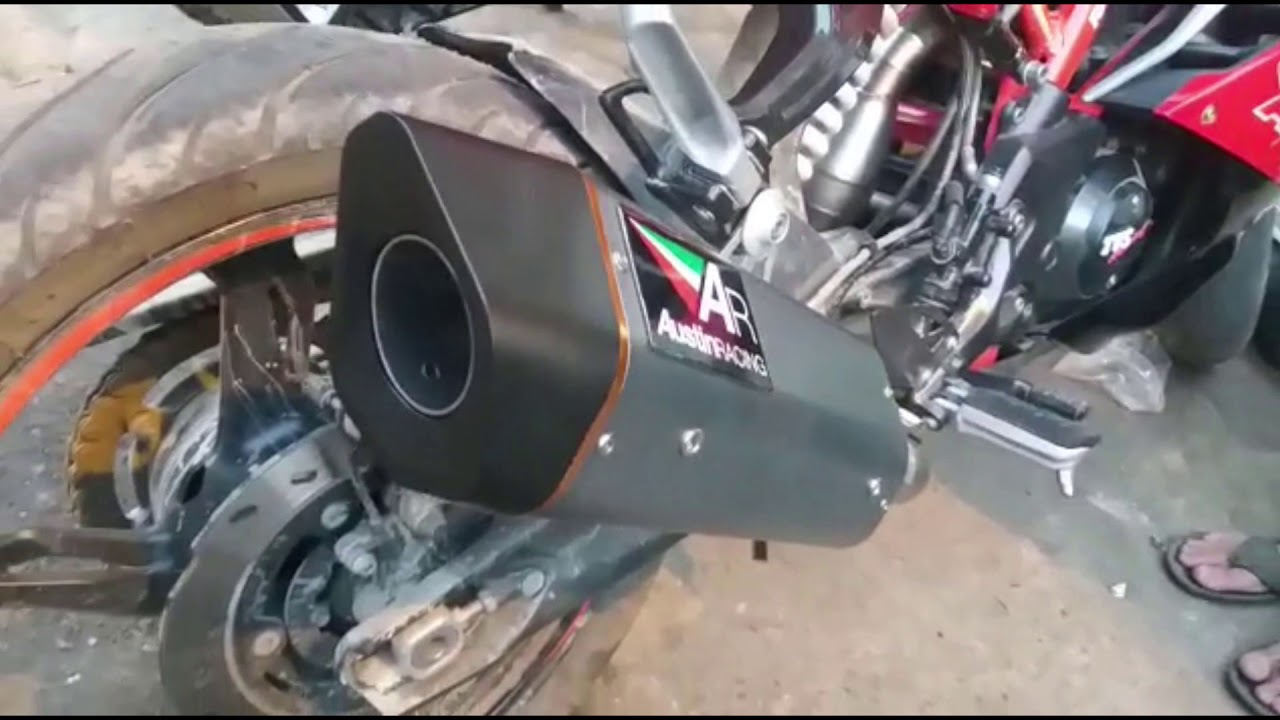 TVS Apache RR 310 Full System Exhaust Tvs Apache RR 310 Modified