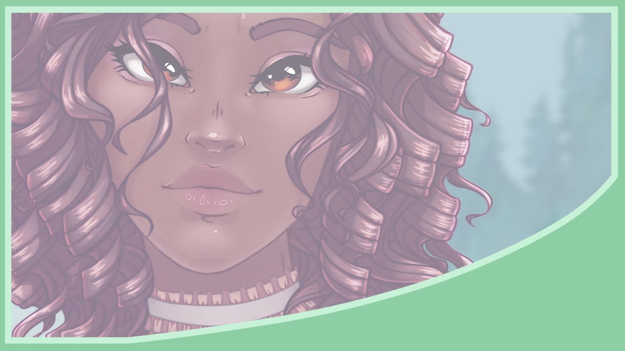 Curls and Flowers || SpeedPaint