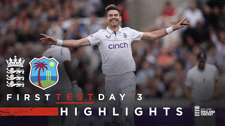 Atkinson 12-Fer In Anderson's Finale | Highlights - England v West Indies Day 3 | Rothesay Test 2024