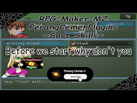 RPG Maker MZ Plugin - Sort Skills