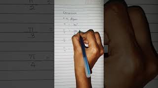 Conversion π to degree easy tricks