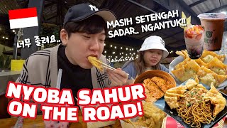 FIRST TIME GOING AROUND THE CITY TO LOOK FOR SAHUR FOOD WITH HUSBAND 🤤