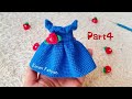 فستان كروشيه بمنتهي السهوله الجزء الرابع من العروسه Folla How To Make Dress For Dolls 