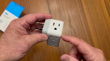 Multi Plug Outlet Extender   Wall Outlet Splitter with 360° Rotating Plug, 6 AC Outlet Adapter