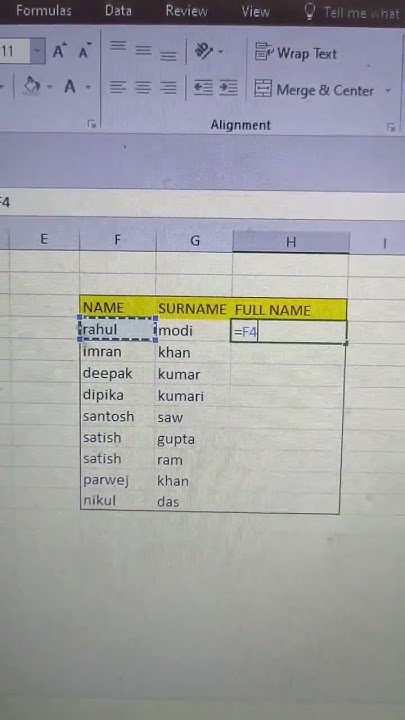 How To Write Name And Surname Equal To Full Name In Excel excel how-to-write-name-and-surname-equal-to-full-name-in-excel-excel