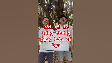 Câu Đố | Cái Gì Lơ Lửng Nhưng Nặng Hơn Cả Bạn #nguyenbangvlog #dovui #dovuigiaitri #shortsvideo