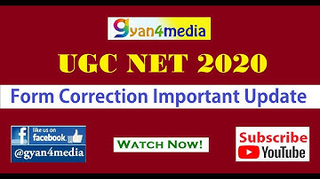 UGC NET 2020 || Form Correction || Tentative Exam Date|| Important Update