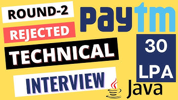Paytm | Java | Technical Live Interview | Data Structures | Algorithms | DSA | Design Patterns
