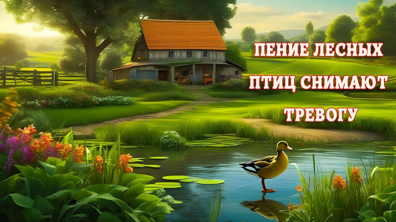 ПЕНИЕ СОЛОВЬЯ И ТЕКУЩАЯ ВОДА ОЧЕНЬ ХОРОШО СНИМАЮТ ТРЕВОГУ И УСПОКАИВАЮТ ...