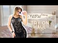 Transparent clothes at mall  seethrough try on haul with stacy