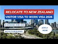 New Zealand Visitor Visa to Work Visa 2026: Step-by-Step Guide (Fast &amp; Easy Process!)