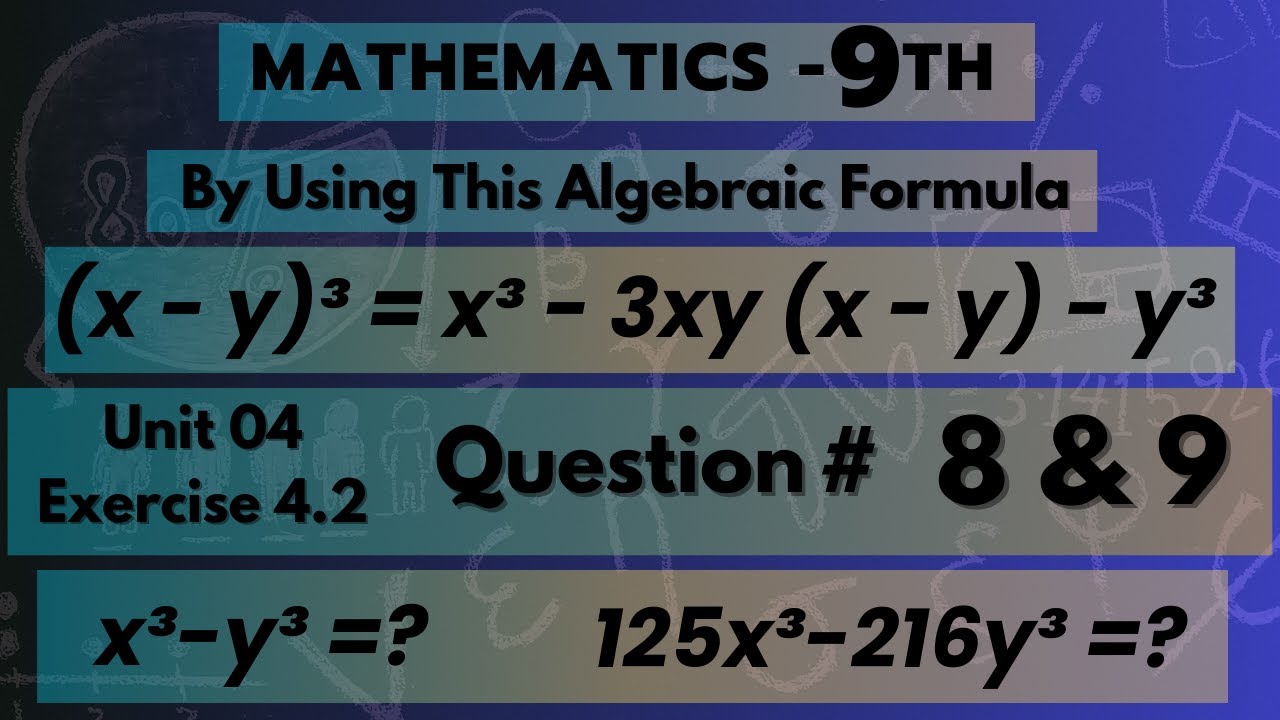 Class 9th | Mathematics | Unit 4 | Exercise 4.2 | Q8, Q9 Solutions ...