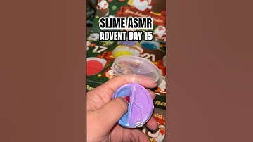 SLIME ADVENT DAY 15 #slime #slimeasmr #asmr #christmas #vlogmas #shorts #fyp #advent #unboxing #fun